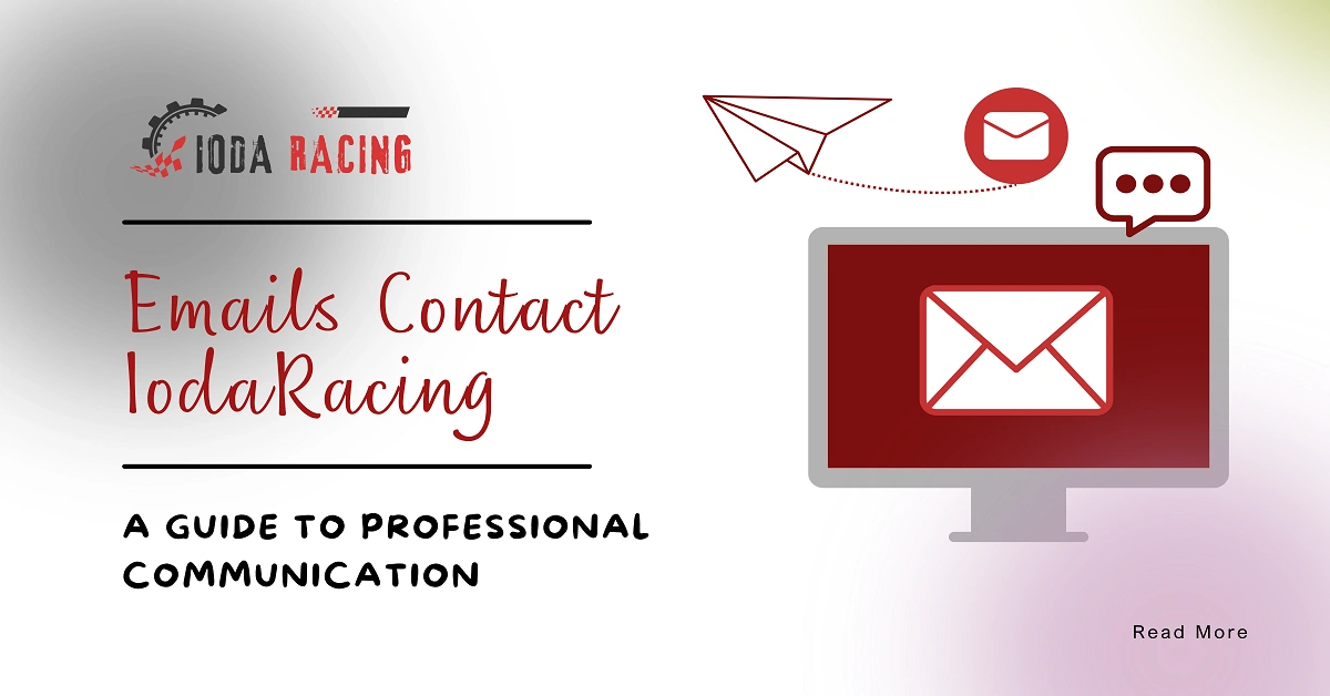 Emails Contact IodaRacing official communication and business inquiry email information table